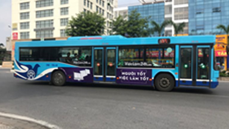 Quảng Cáo Tràn Kính Xe Bus Tại Thanh Hóa