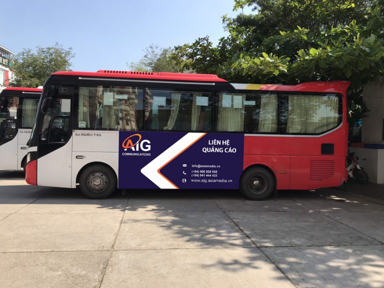 Quảng Cáo Tràn Kính Xe Bus Tại Phù Cát (Bình Định)